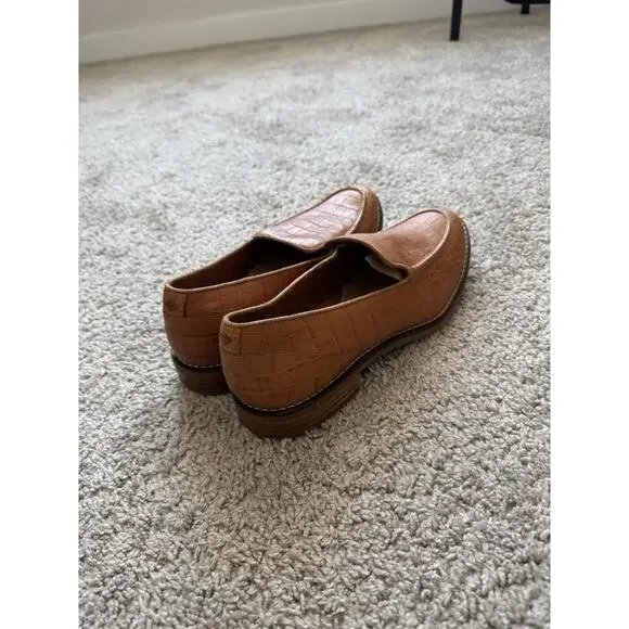 Sperry Women’s Size 10 Fairpoint Crocodile Embossed Leather Loafers Comfort - Picture 6 of 9